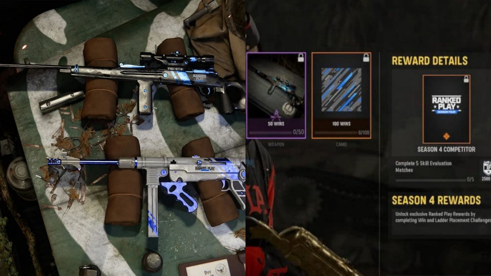 The upcoming ranked rewards for Season 4 of Vanguard (Image via Activision)